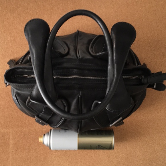 Big Leather Bag (hairspray for scale in pics) - Picture 5 of 8